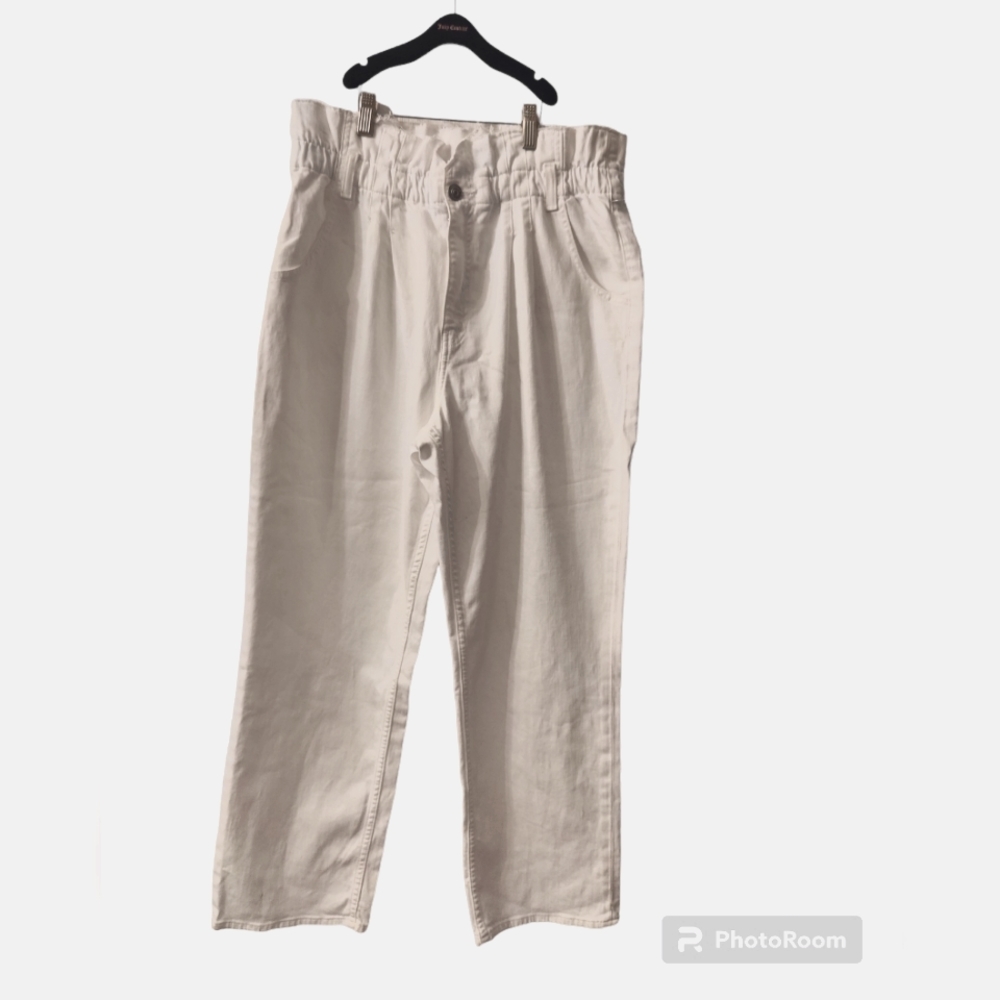 HUDSON Women's Remi High Rise, Paper Bag Straight Jean Size 32 NWT